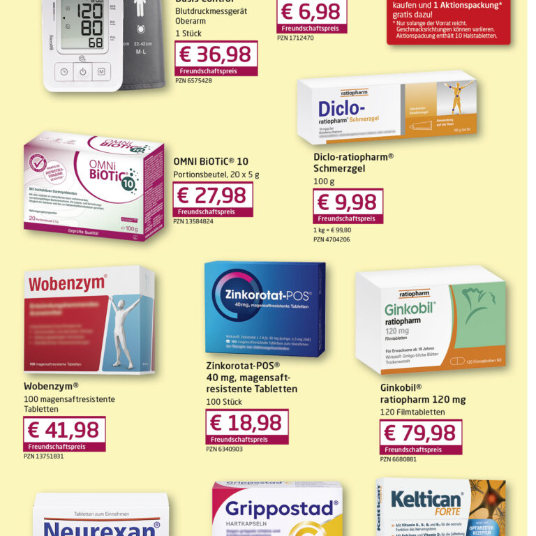 Oktober-Angebote Marien-Apotheke Ebersberg: Produkte für Magen Darm, Immunsystem